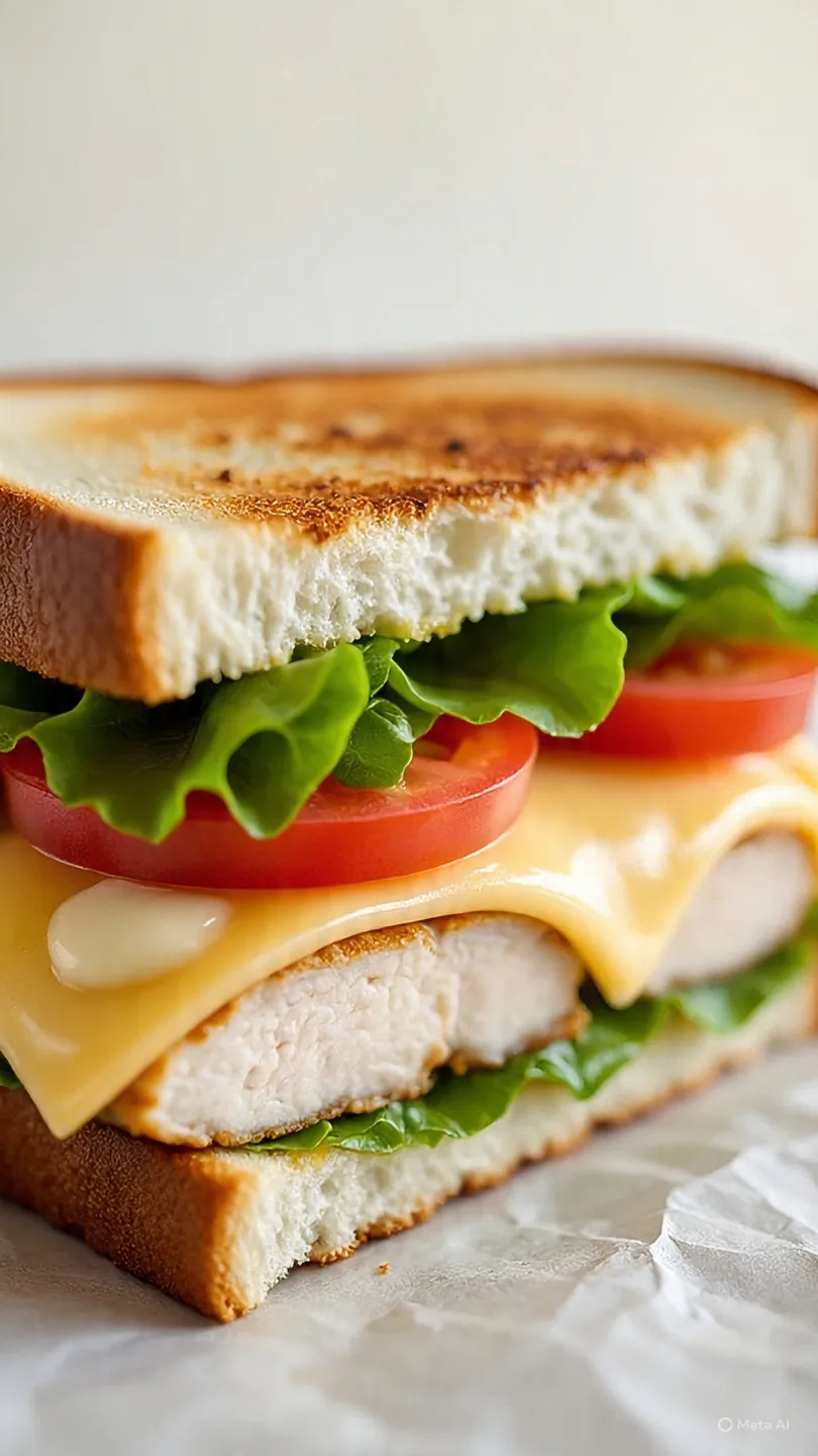CHICKEN CHEESY SANDWICH