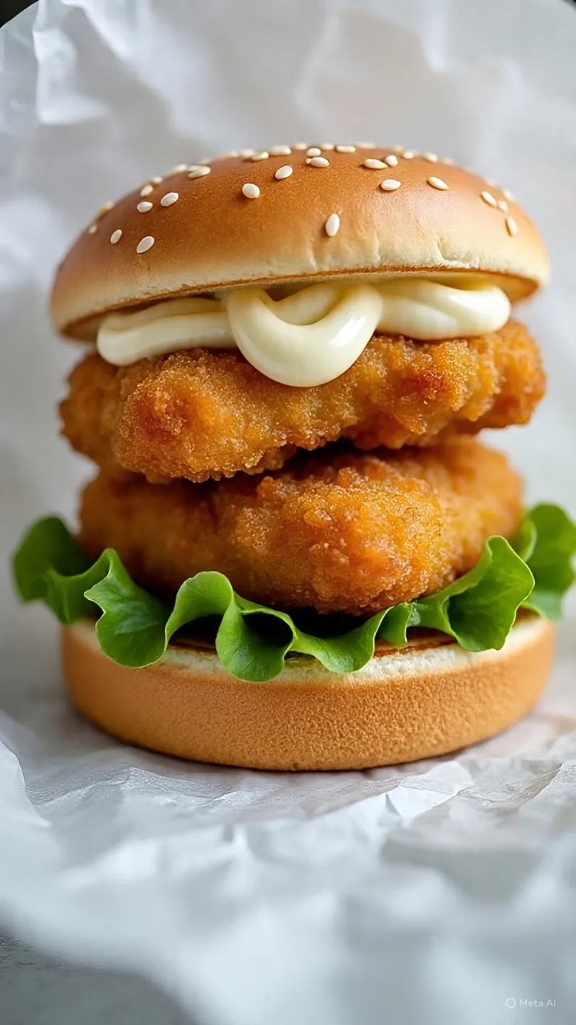 CHICKEN NUGGET BURGER