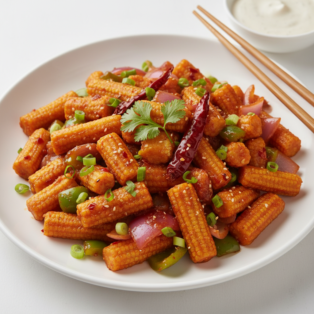 Chilli baby corn