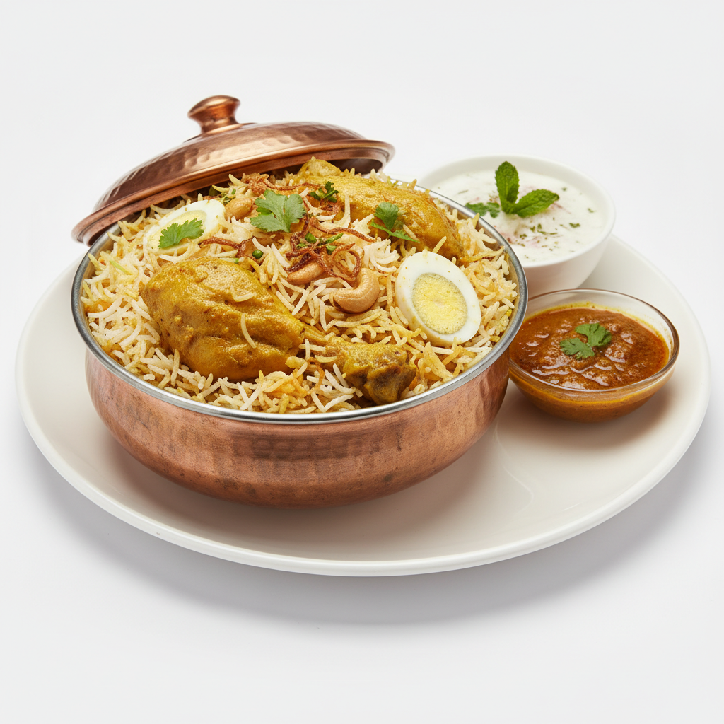 Hyd chicken moghalai biryani