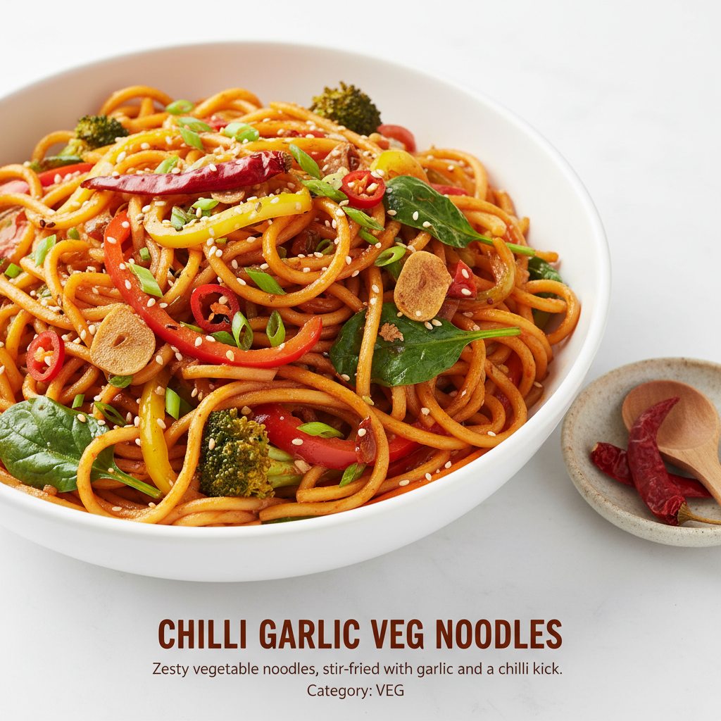 CHILLI GARLIC VEG NOODLES