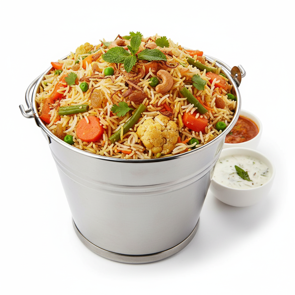 Veg Bucket biryani