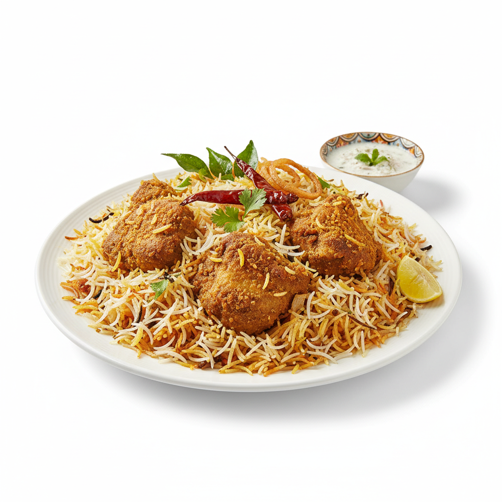 RCMB mutton fry piece biryani