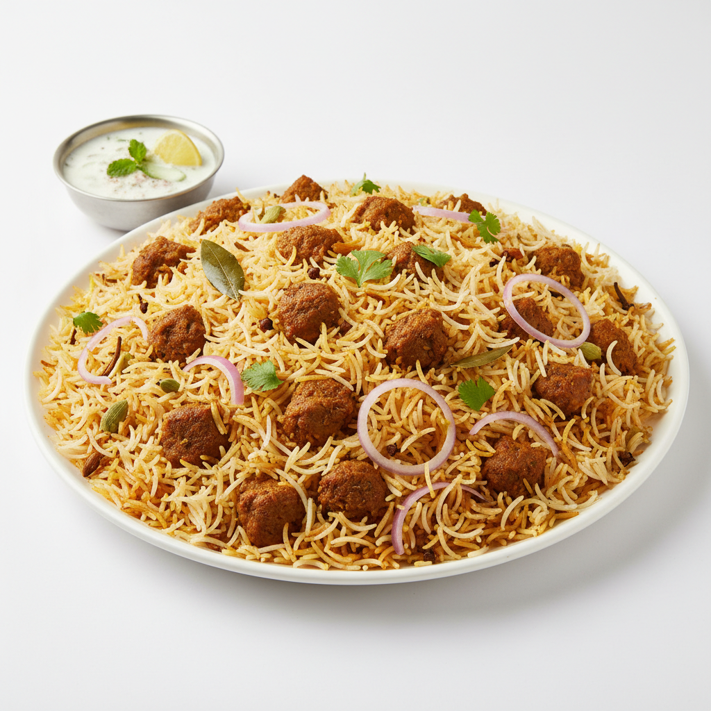 Mutton kheema biryani