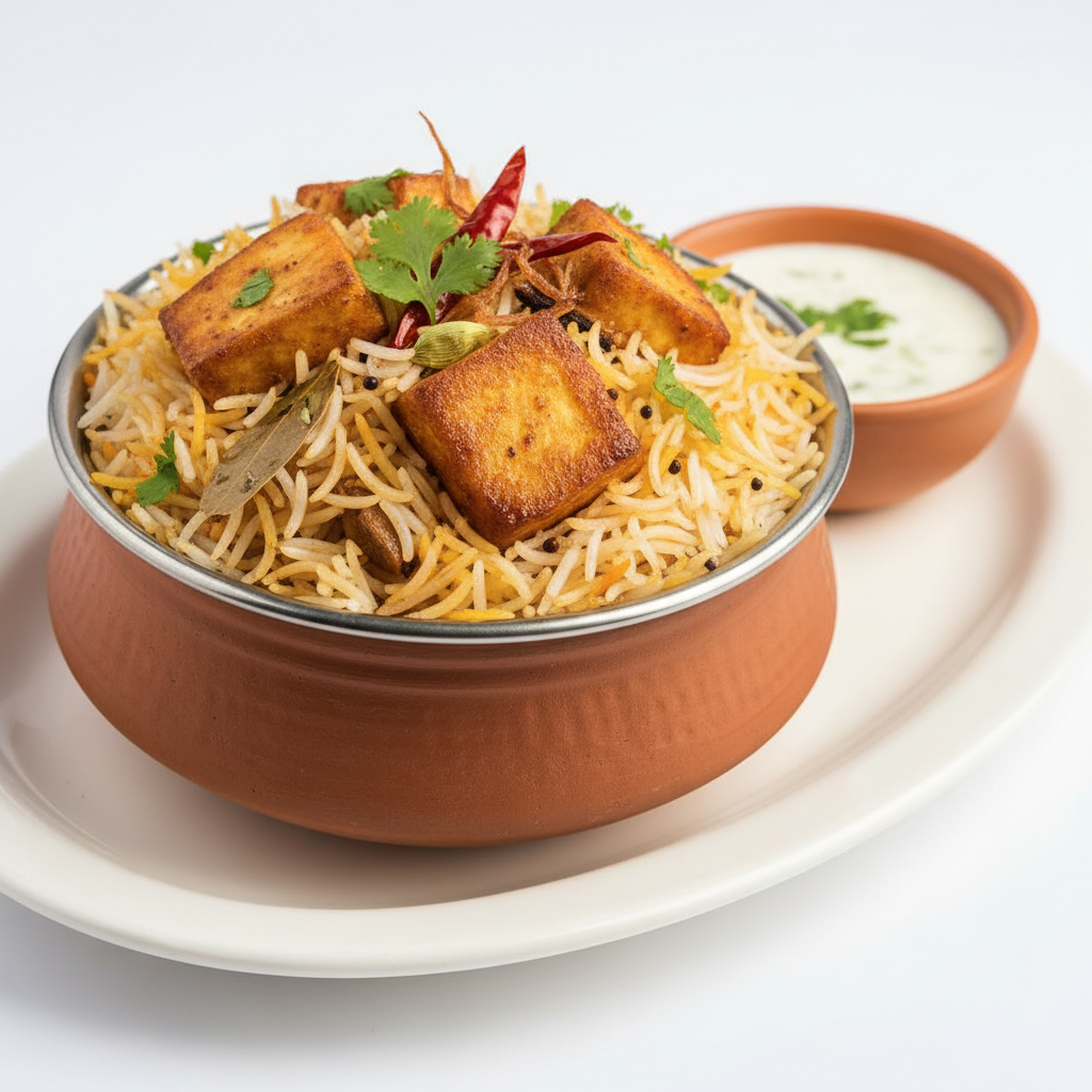 Paneer biryani