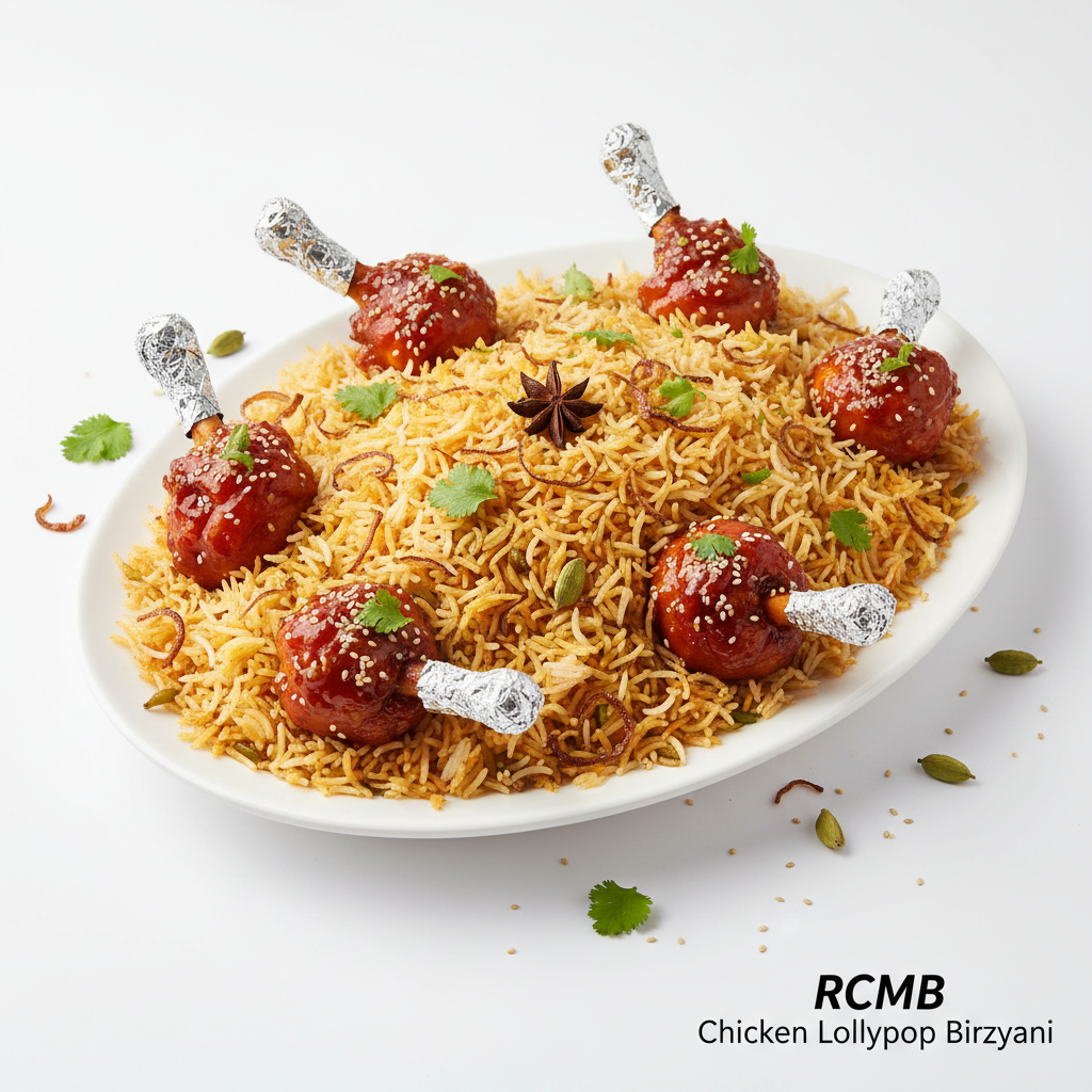 RCMB Chicken Lollypop biryani