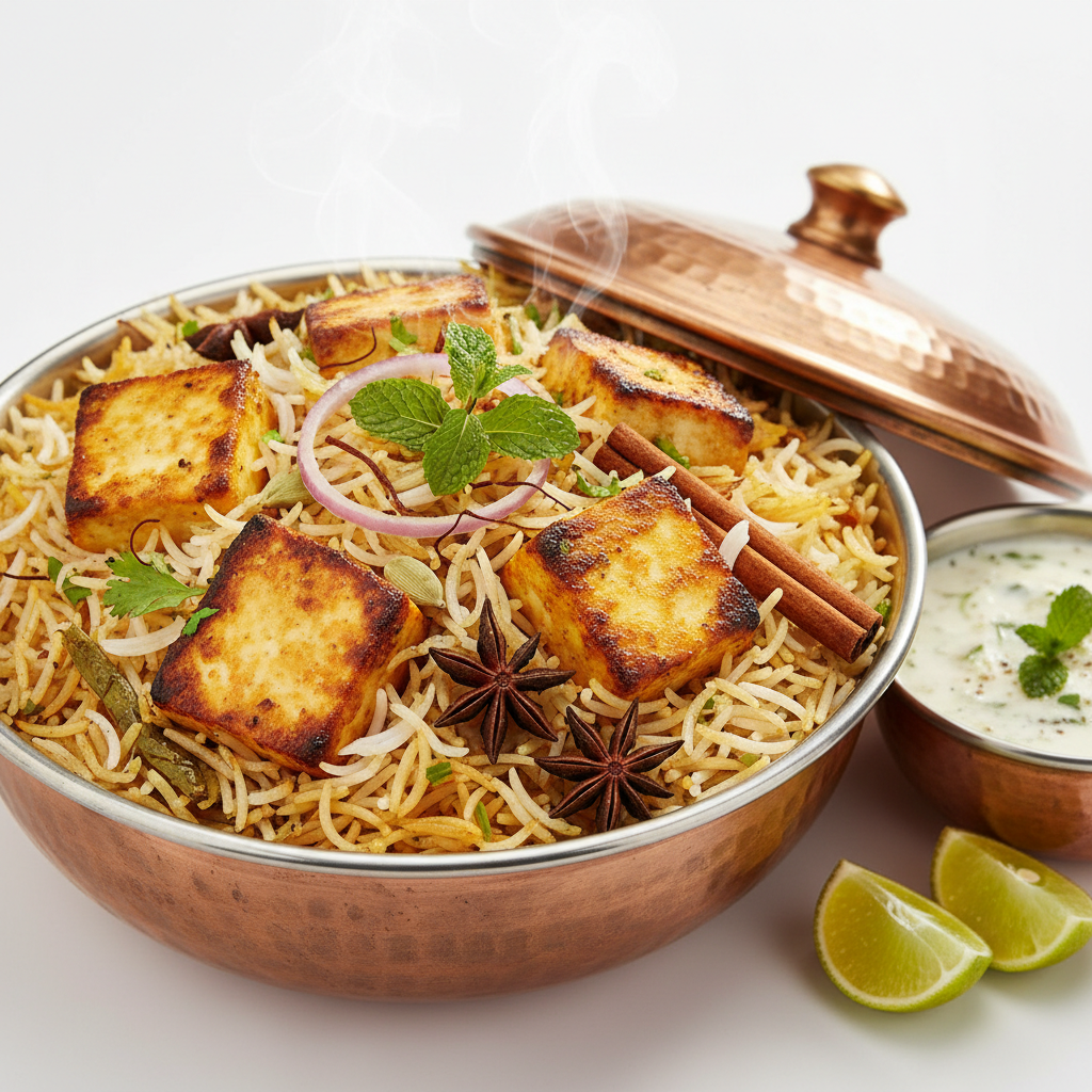 Paneer biryani