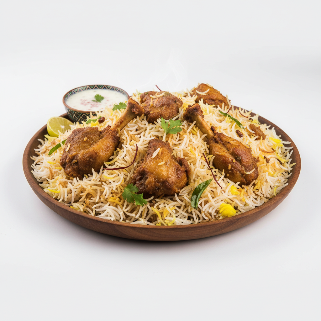 Mutton fry piece biryani