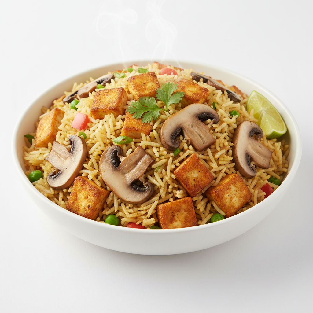 Paneer mushroom Fried Rice