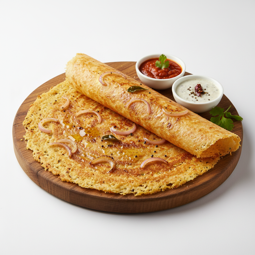 GHEE ONION RAVA DOSA