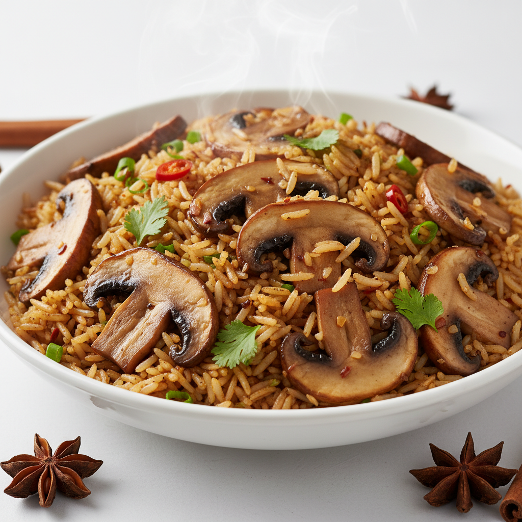 Mushroom fried rice