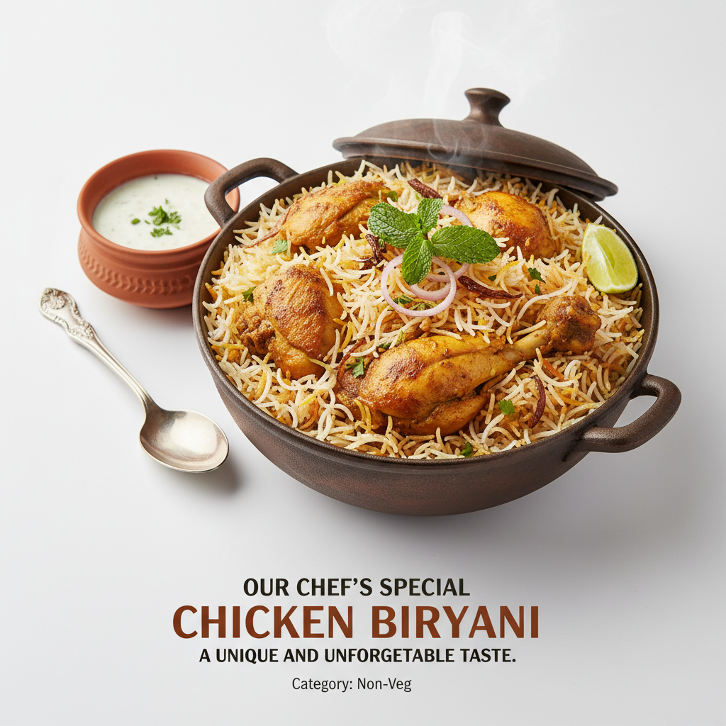 Chicken special biryani