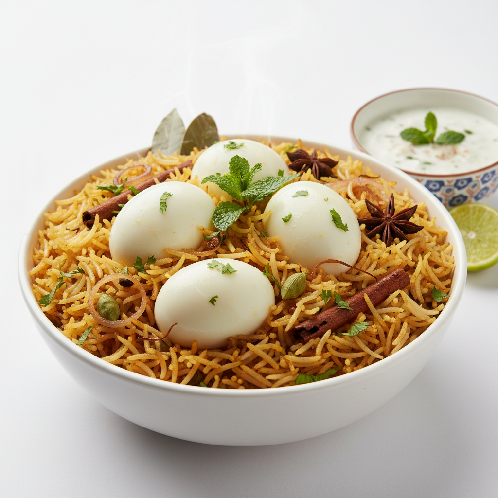 RCMB Egg biryani