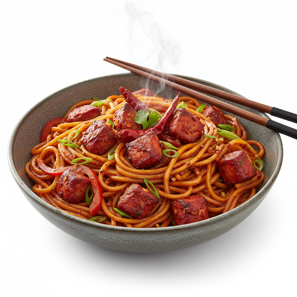 CHICKEN SCHEZWAN NOODLES