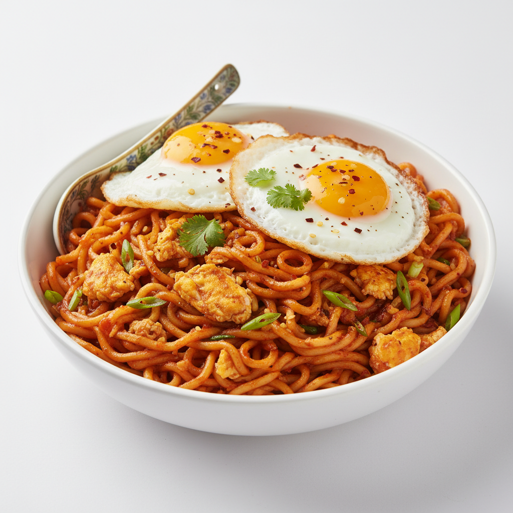 EGG SCHEZWAN NOODLES
