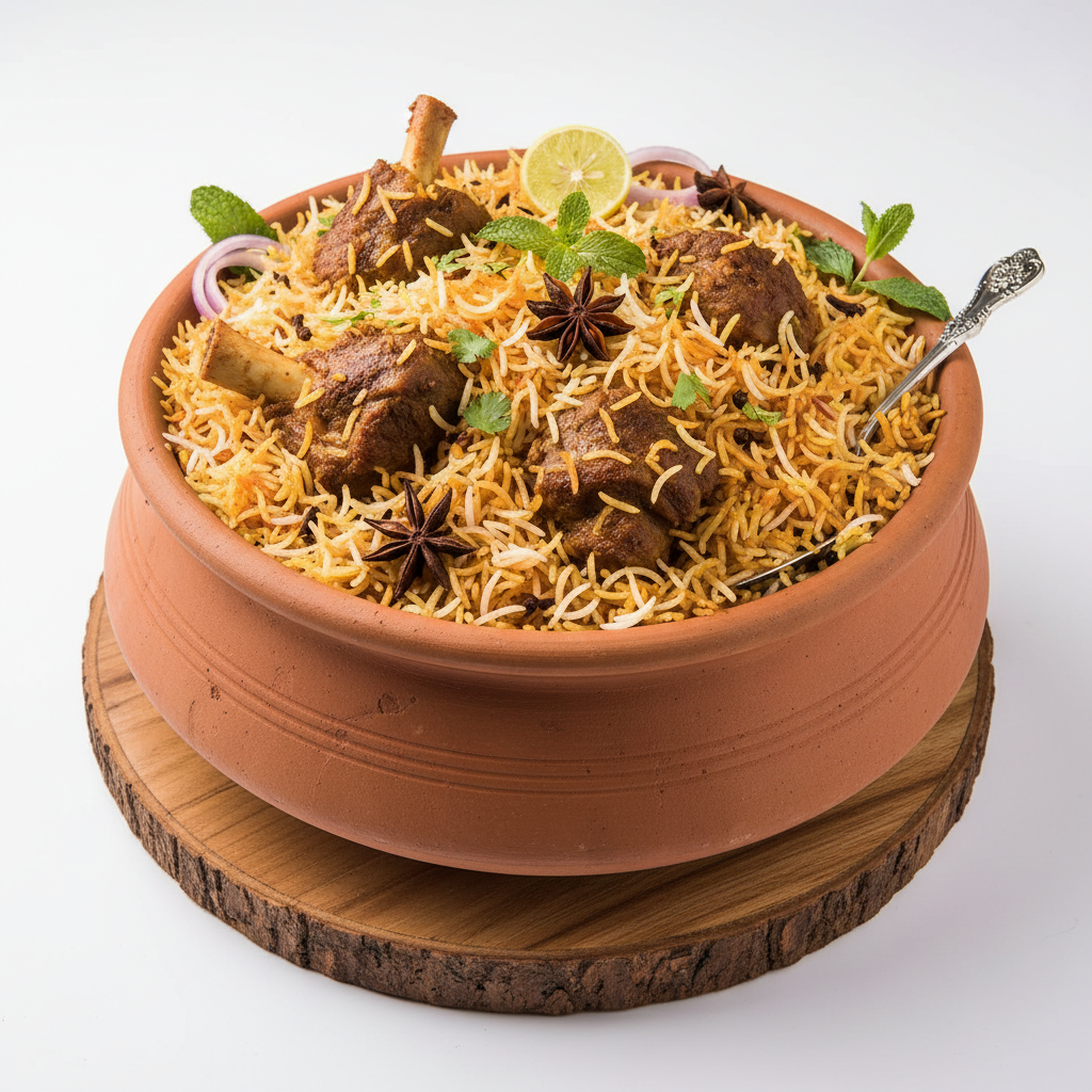Mutton Kunda biryani