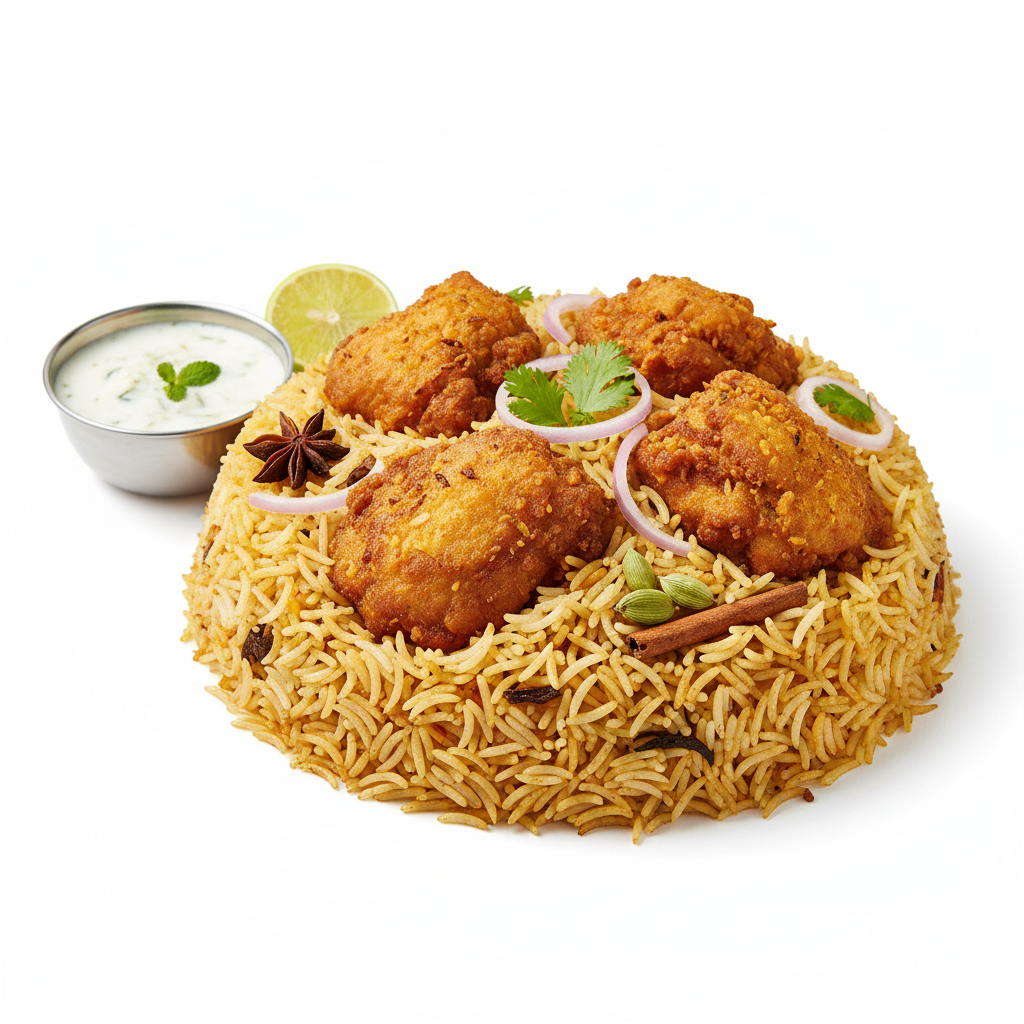 RCMB Chicken Fry peice biryani