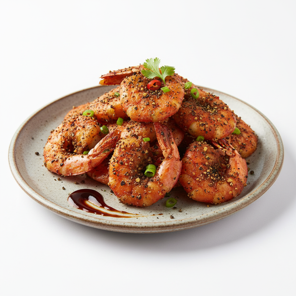 Pepper prawns (dry)