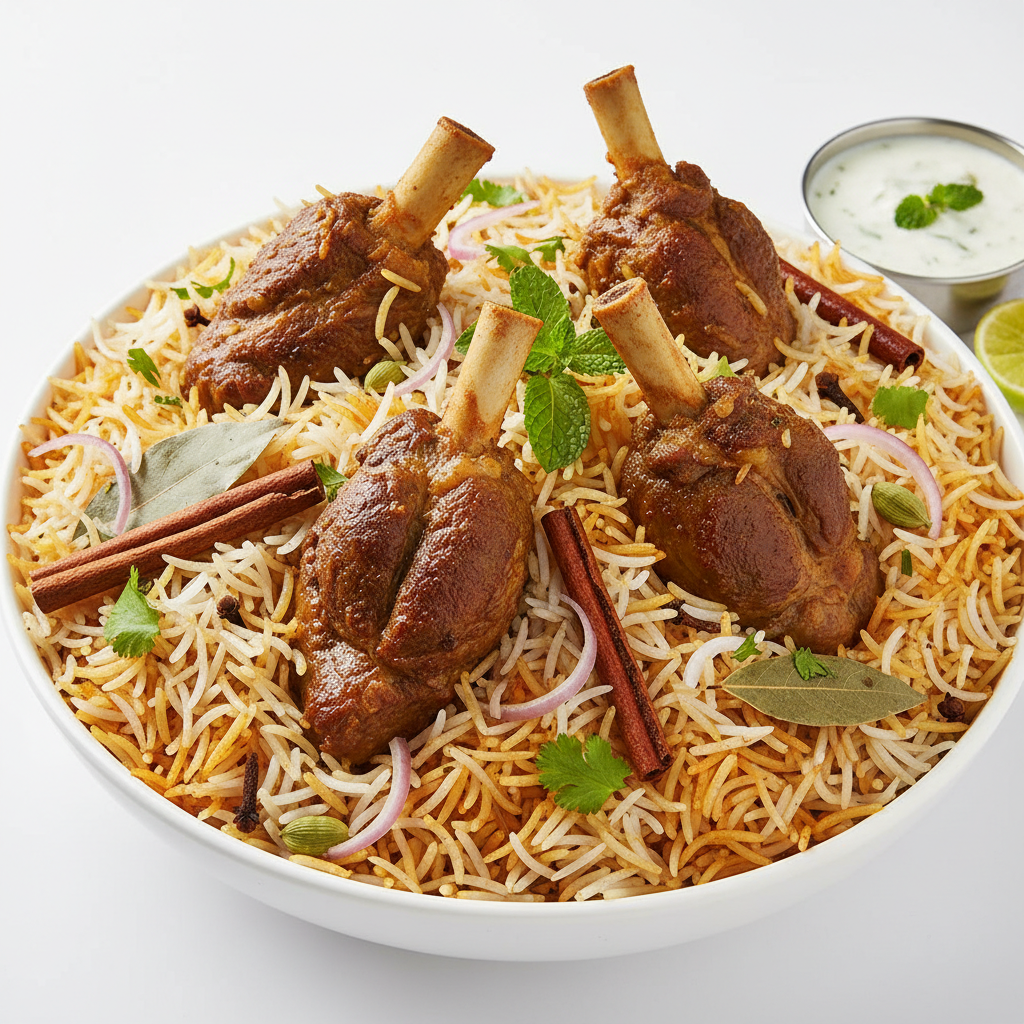 Mutton Biryani (4pcs)