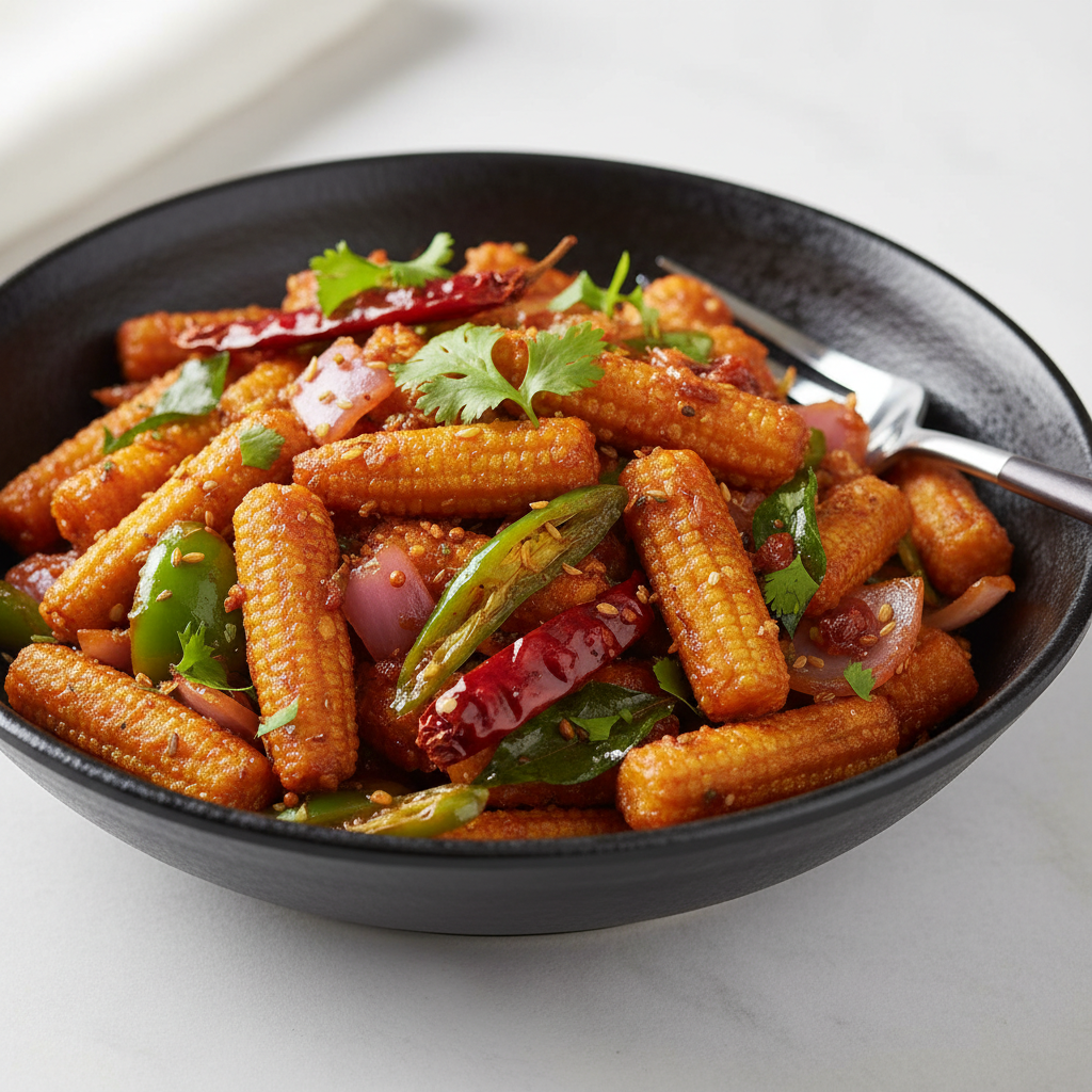 CHILLI BABY CORN