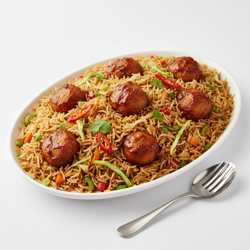 VEG MANCHURIAN FRIED RICE