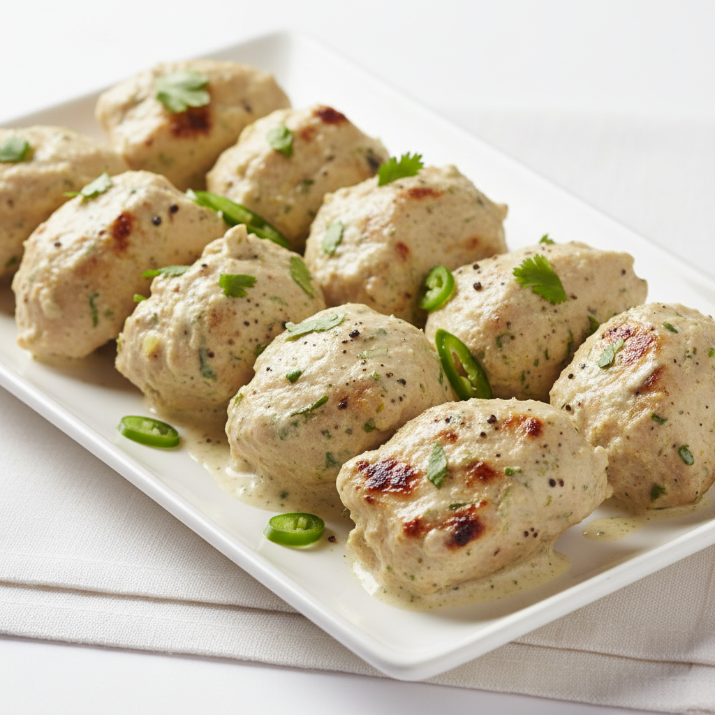 Chicken malai Kabab (8pcs)