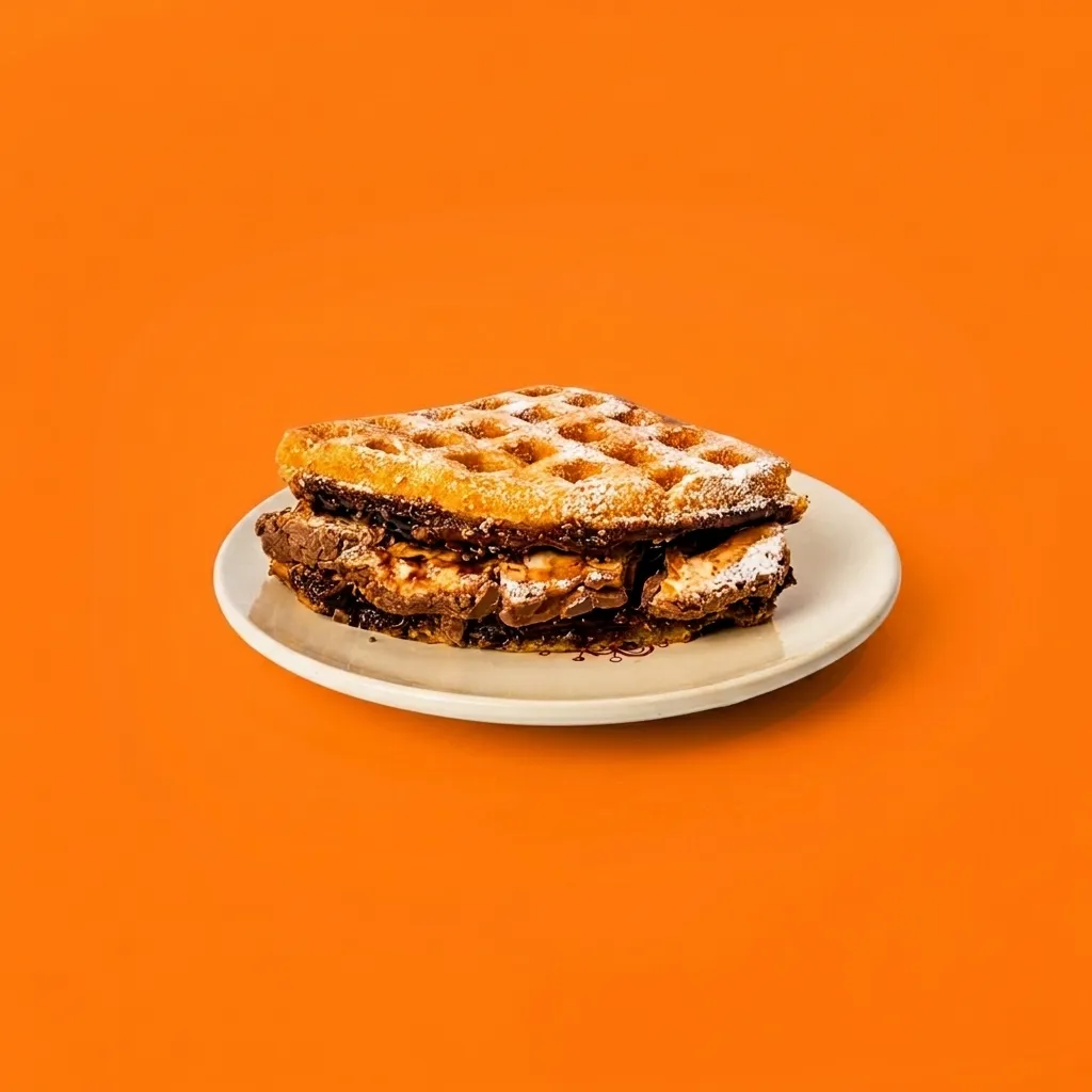 Milk Snickers Crunch Waffle
