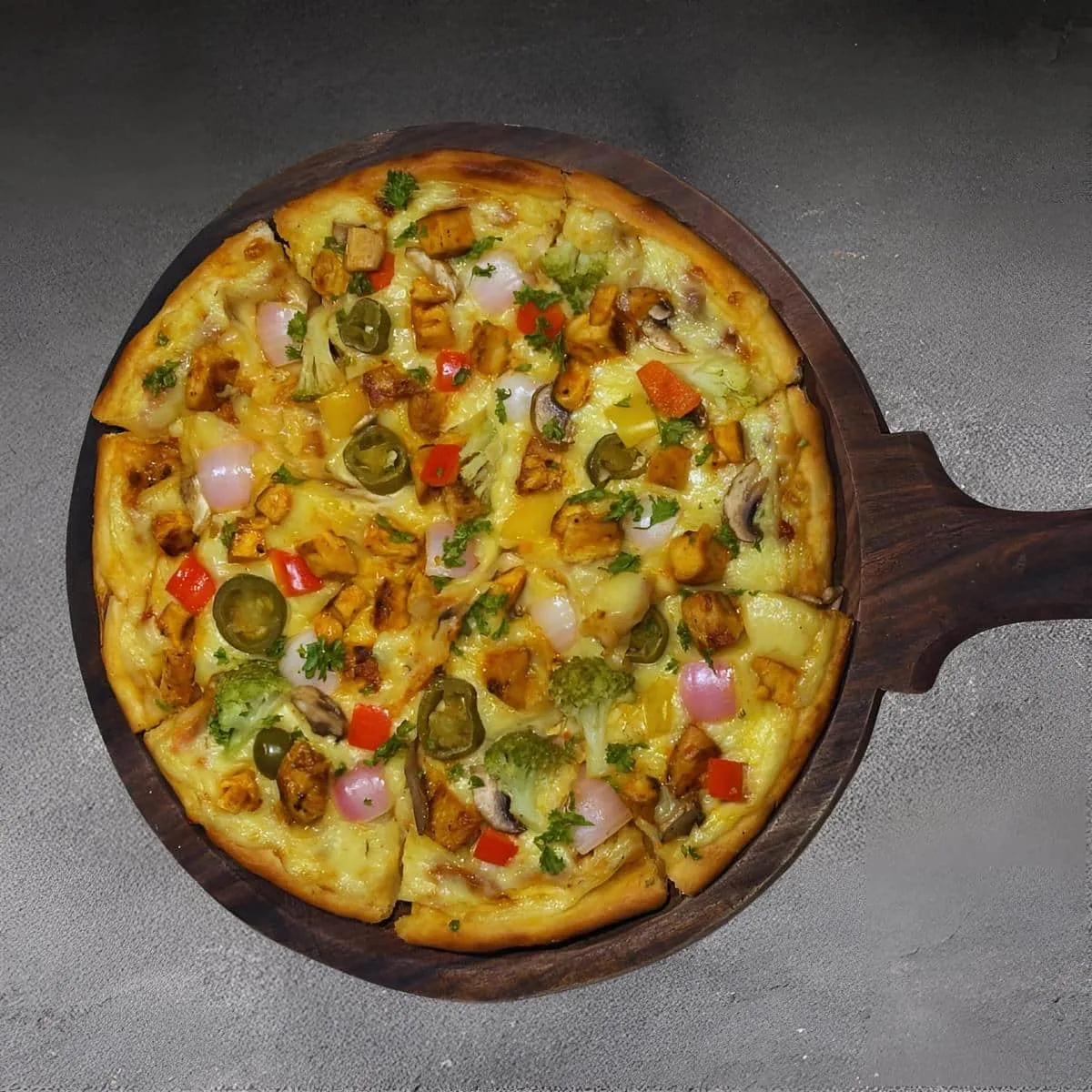 New American Supreme Chicken Pizza