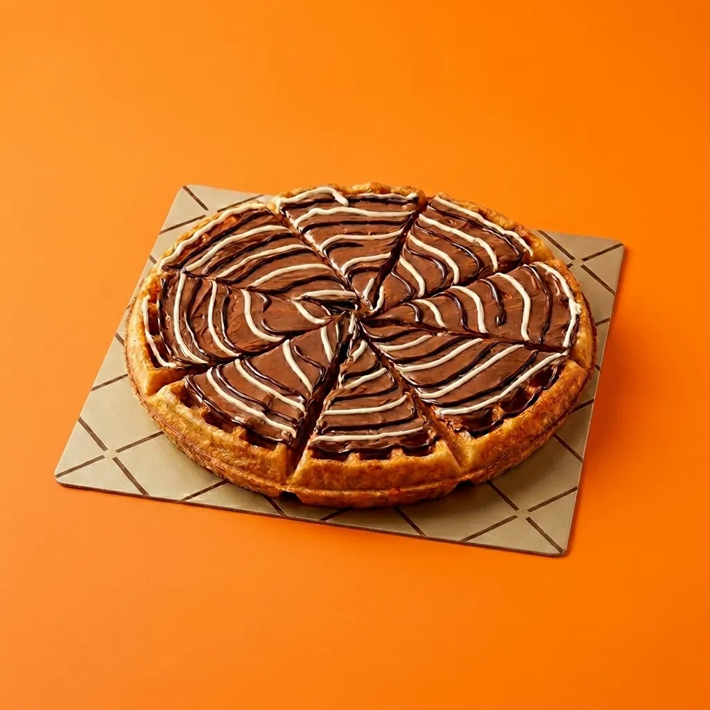 D3 Almond Double Treat Waffle Cake