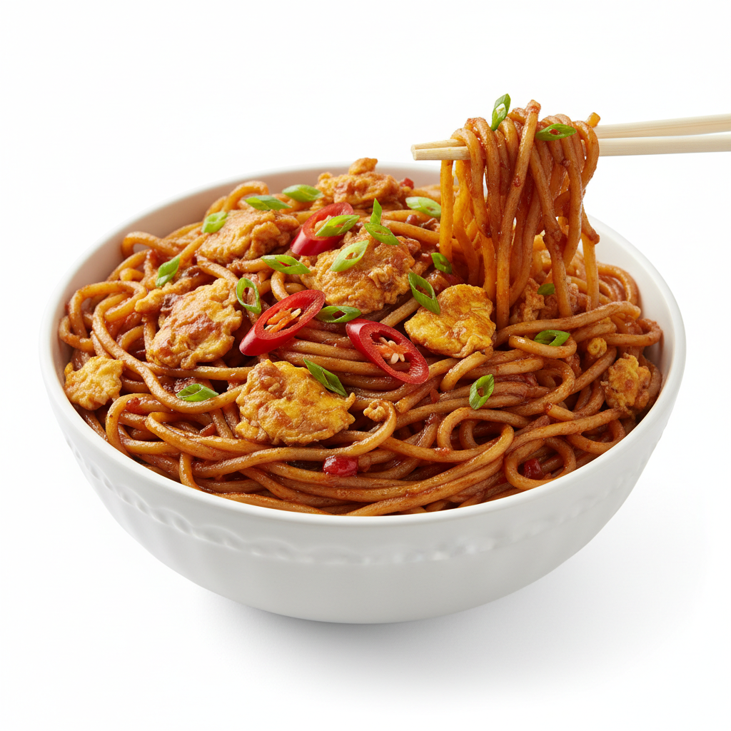 Egg Manchurian Noodles (Full)