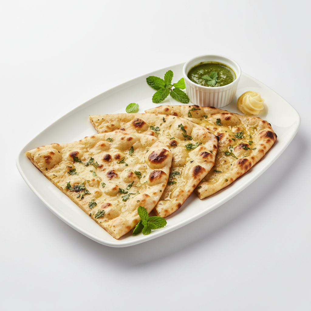 Butter Pudina Naan