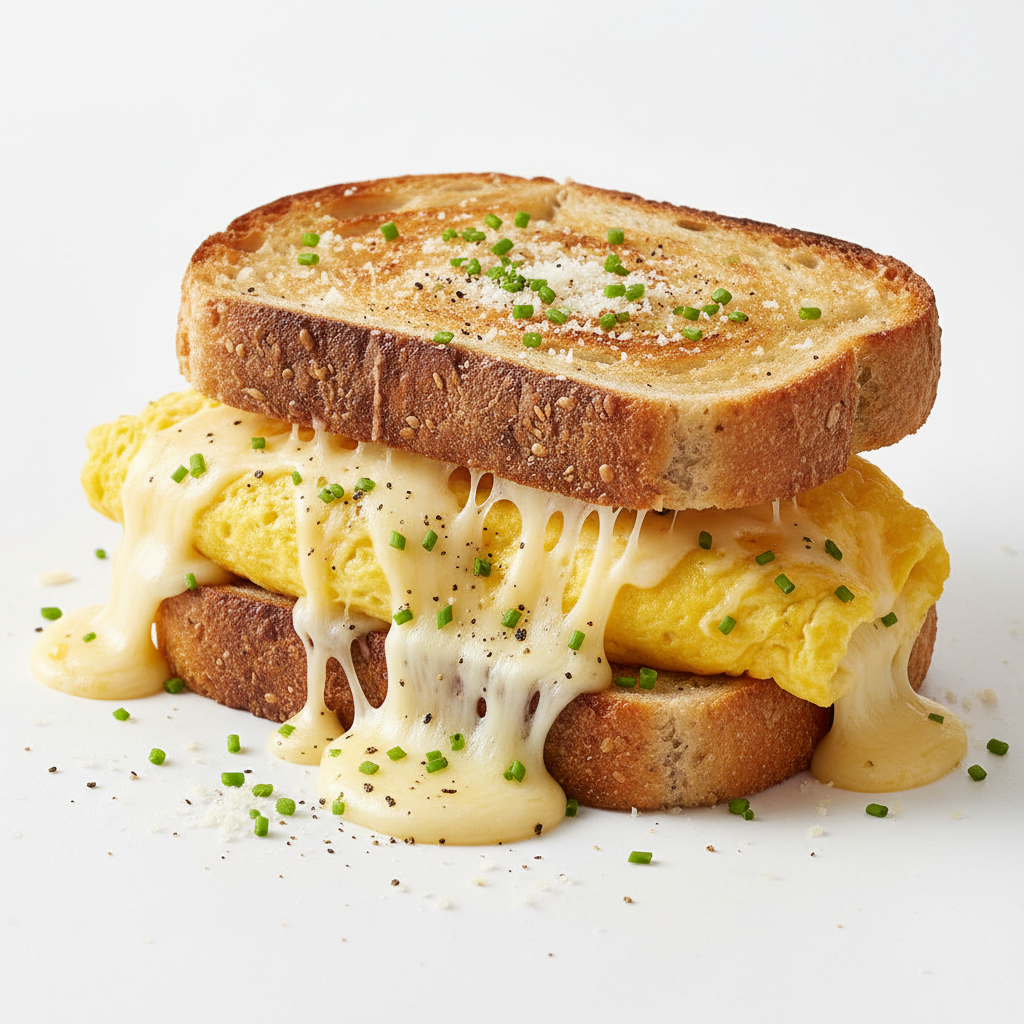 Cheese Bread Omelet