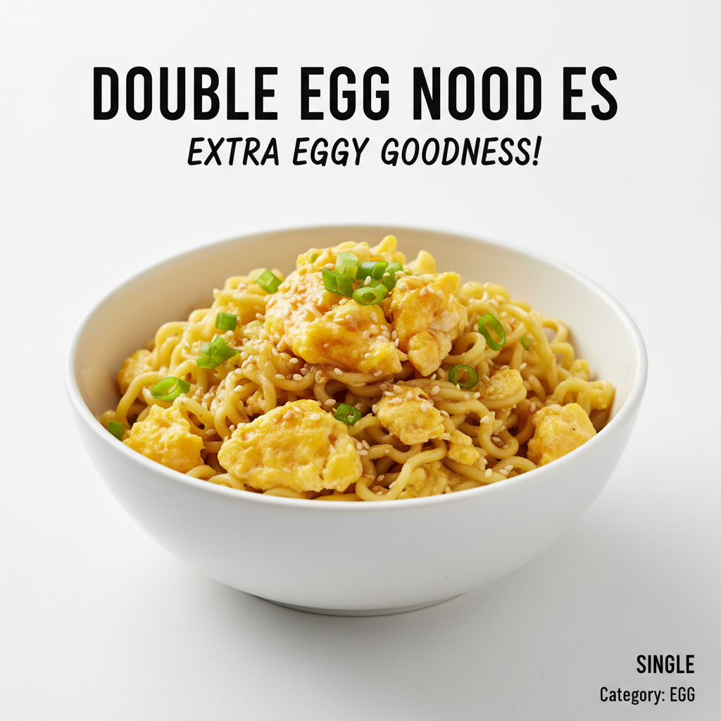 Double Egg Noodles (Single)