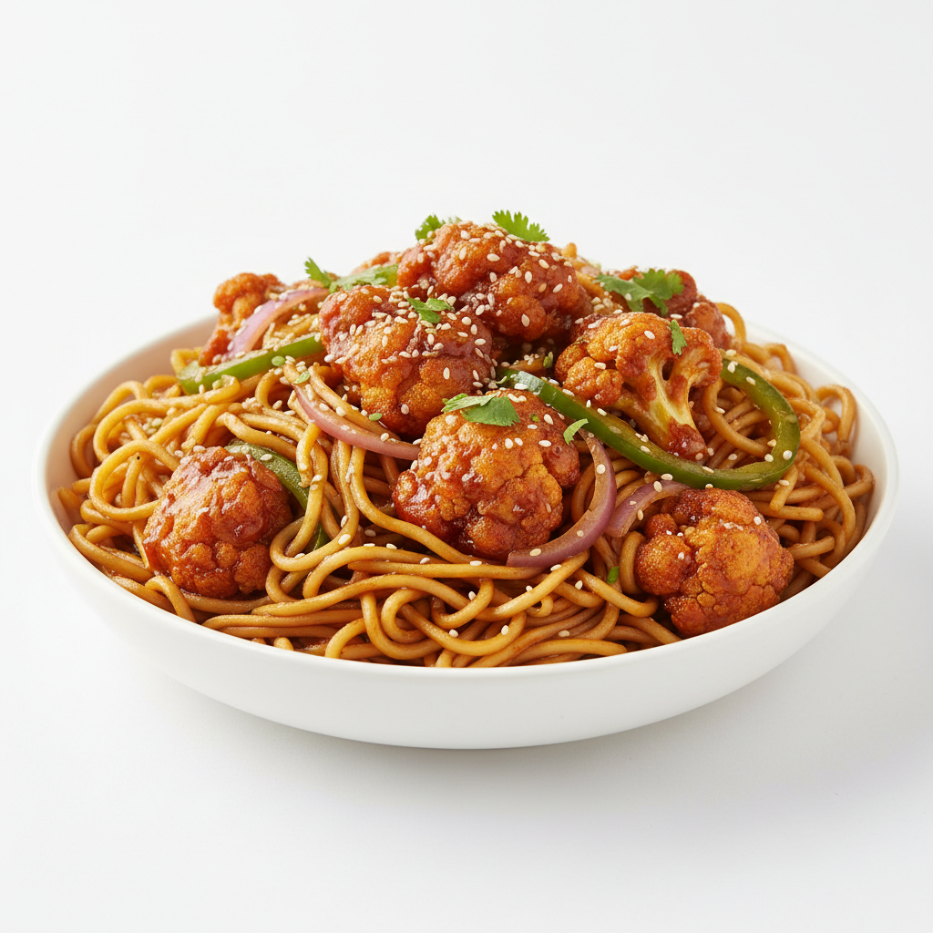 Gobi Manchurian Noodles (Full)