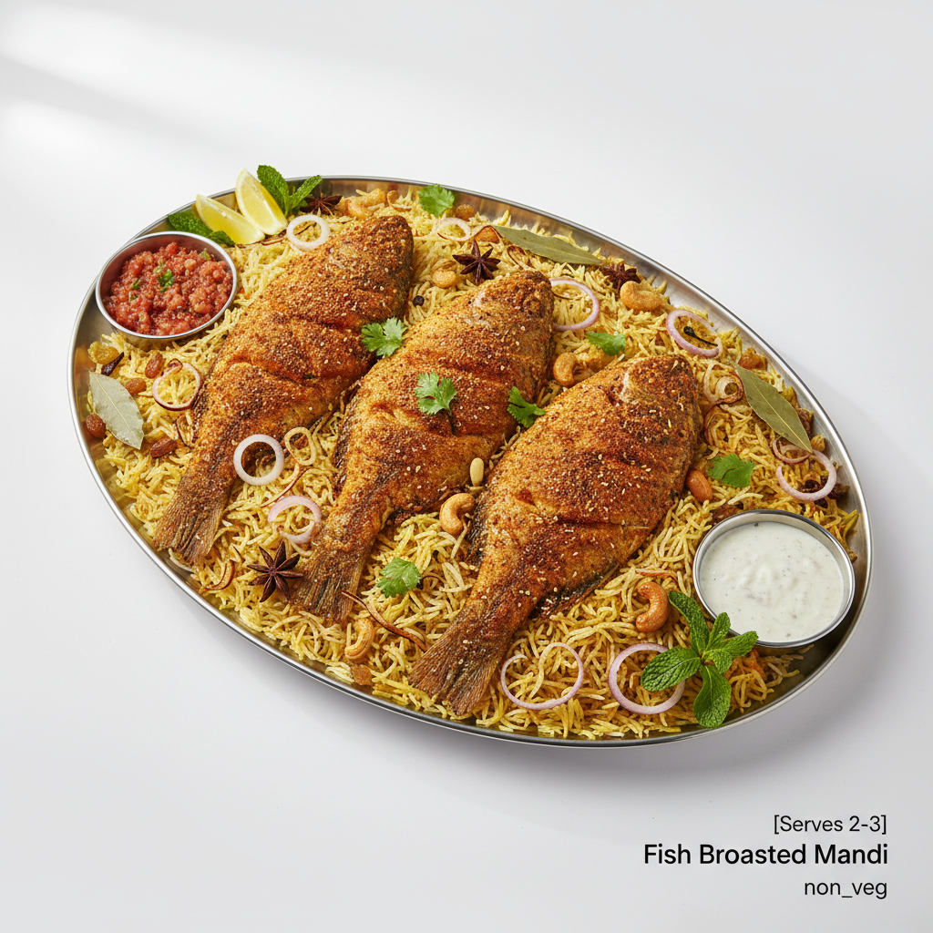 Fish Broasted Mandi