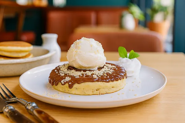Belgian Milk Chocolate Pancake Sundae