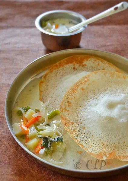 2 Appam + Veg Stew