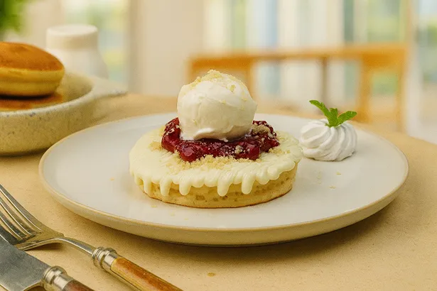 Strawberry Farmhouse Pancake Sundae