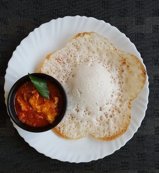 2 Appam + Fish Curry