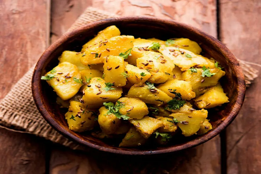 Aloo Jeera Adraki
