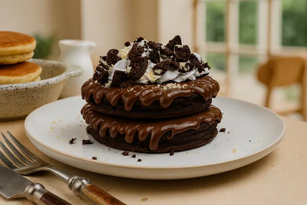 Oreo And Chocolate Lava Pancake - Gluten Free