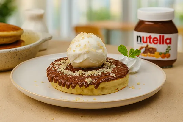 Purely Nutella Pancake Sundae