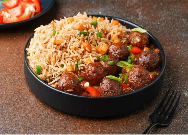 Veg Fried Rice+ Veg Manchurian