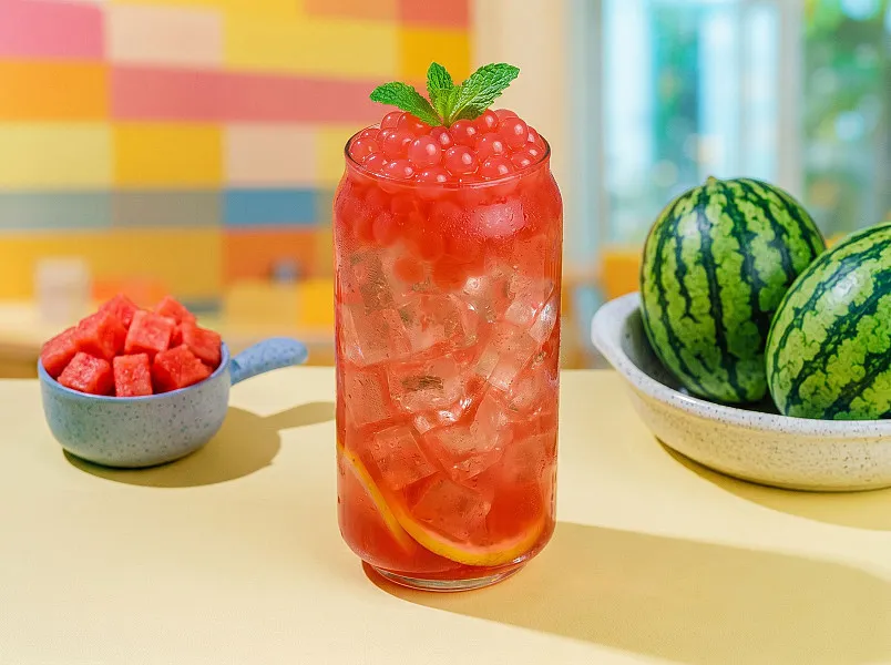 Boba Watermelon Mojito