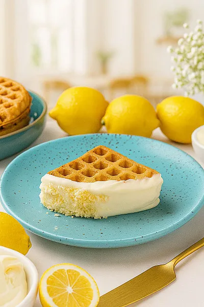 Lemon And Cream Cheese Waffle
