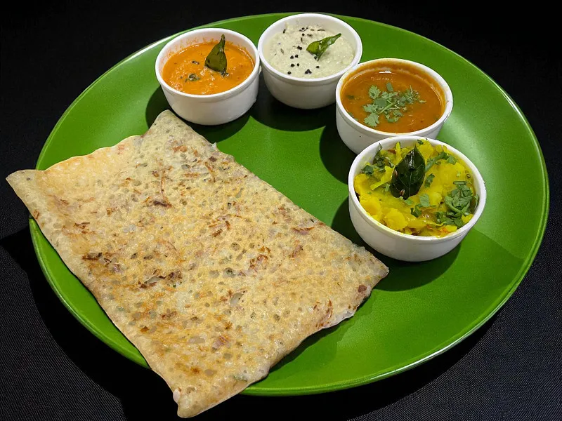 Rava Onion Masala Dosa