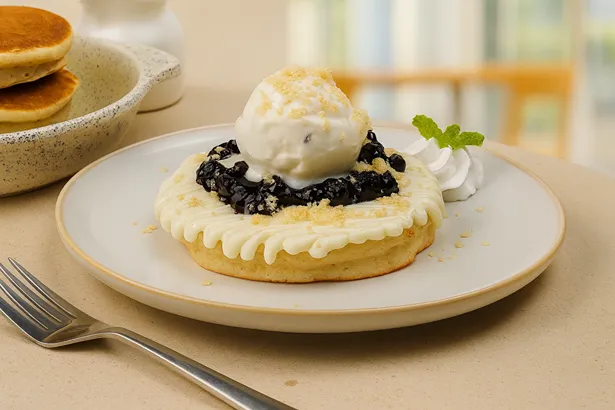 Blueberry Garden Pancake Sundae