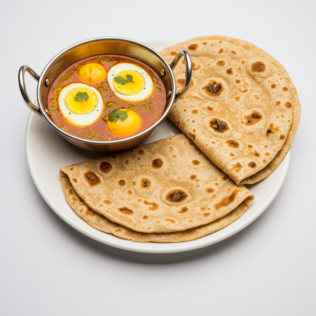 Egg Curry + Chapathi / Pulka