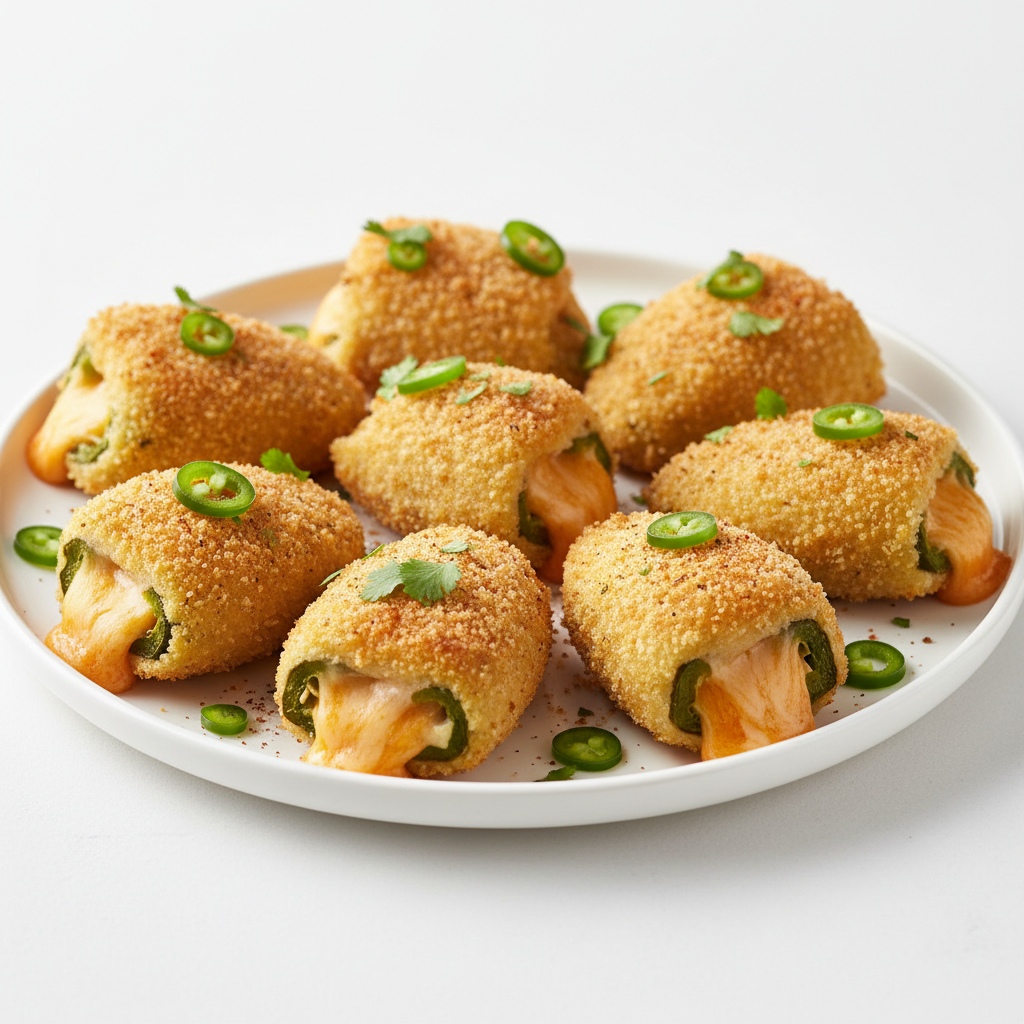 Cheesy Jalapeno poppers 8 Pcs