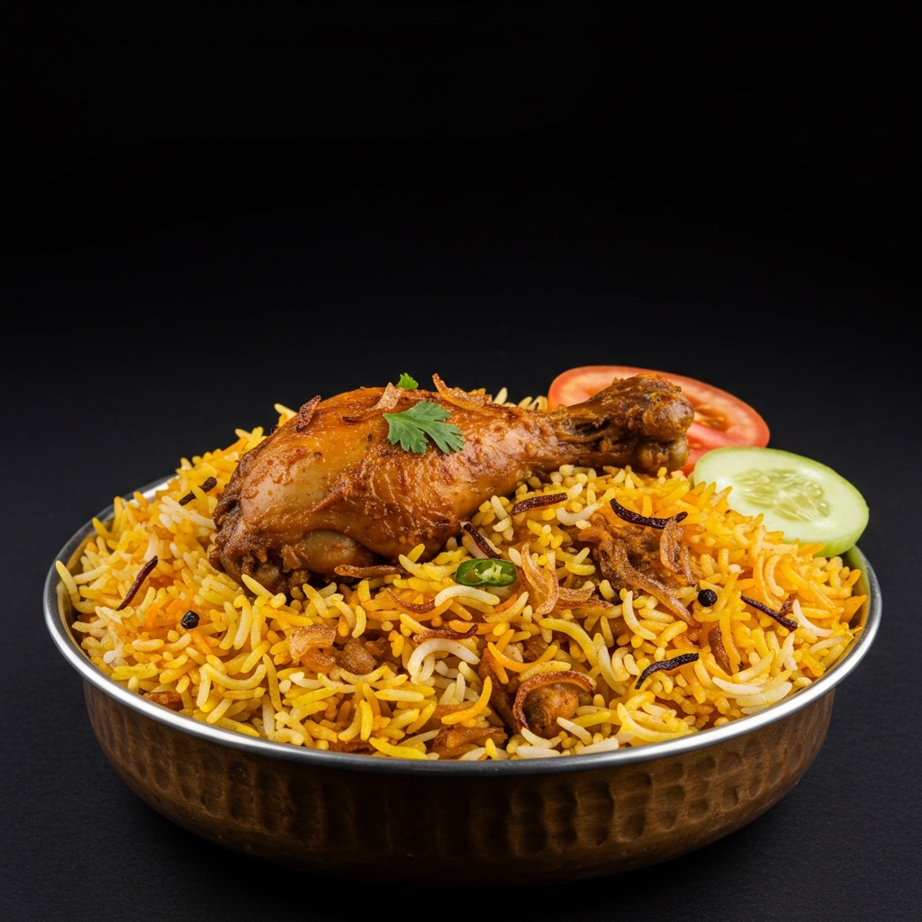 Chicken Ghee Roast Biryani